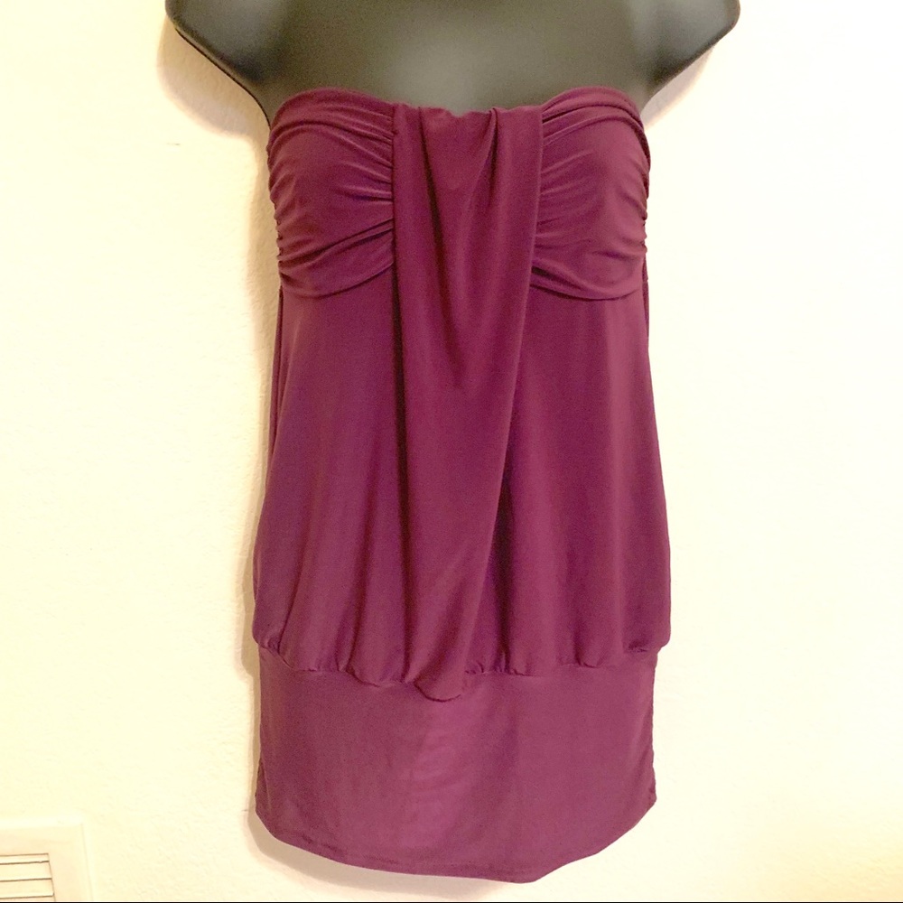 Wet seal Halter top-silky plum color